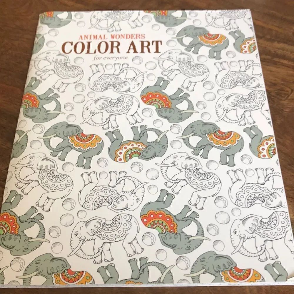 Animal Wonders Color Art for Everyone-24 Page Adult Coloring Designs
